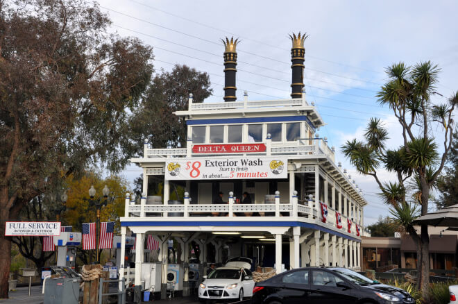 riverboat on land