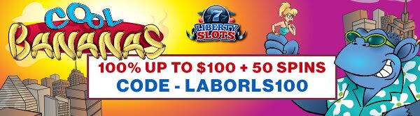 100% up to $100 + 50 Spins on Cool Bananas